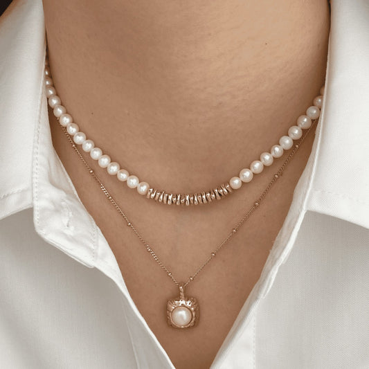 'Denise' pearl necklace set