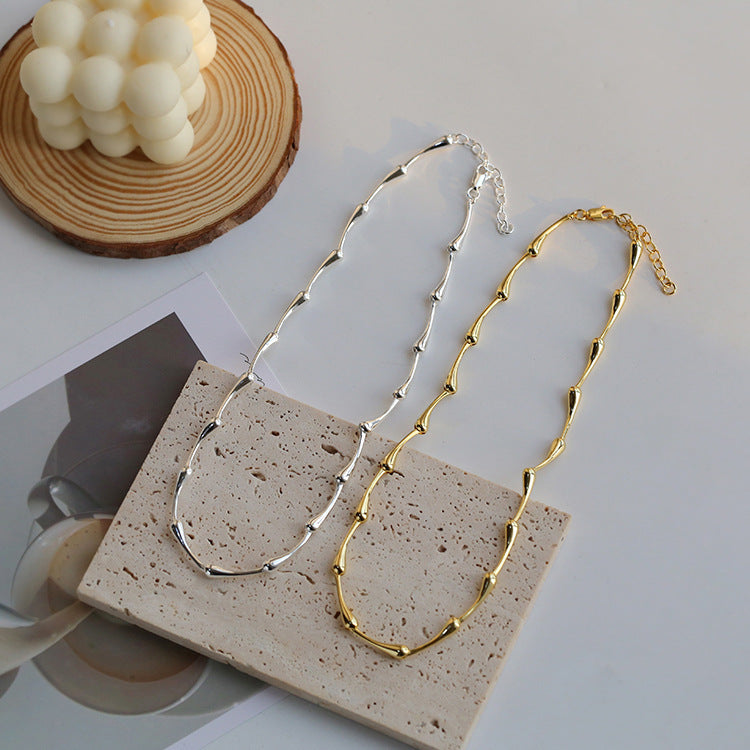 Bamboo layered necklace