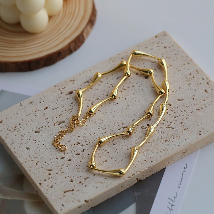 Bamboo layered necklace